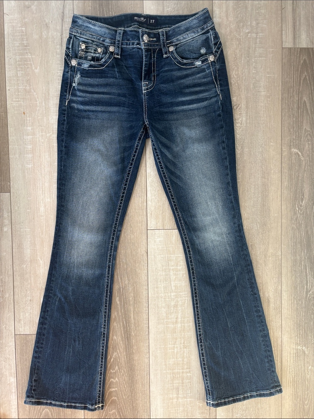 Miss Me Dark Blue Boot Cut Jeans